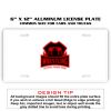 6 X 12 Full Size Aluminum License Plate for Cars and Trucks  Thumbnail
