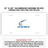 6 X 12 Full Size Aluminum License Plate for Cars and Trucks  Thumbnail
