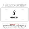 6 X 12 Full Size Aluminum License Plate for Cars and Trucks  Thumbnail