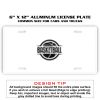 6 X 12 Full Size Aluminum License Plate for Cars and Trucks  Thumbnail