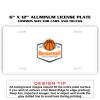 6 X 12 Full Size Aluminum License Plate for Cars and Trucks  Thumbnail