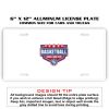6 X 12 Full Size Aluminum License Plate for Cars and Trucks  Thumbnail