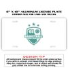 6 X 12 Full Size Aluminum License Plate for Cars and Trucks  Thumbnail