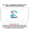 6 X 12 Full Size Aluminum License Plate for Cars and Trucks  Thumbnail