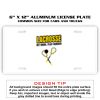 6 X 12 Full Size Aluminum License Plate for Cars and Trucks  Thumbnail