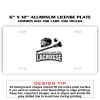 6 X 12 Full Size Aluminum License Plate for Cars and Trucks  Thumbnail
