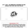 6 X 12 Full Size Aluminum License Plate for Cars and Trucks  Thumbnail