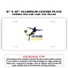 6 X 12 Full Size Aluminum License Plate for Cars and Trucks  Thumbnail