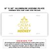 6 X 12 Full Size Aluminum License Plate for Cars and Trucks  Thumbnail