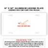 6 X 12 Full Size Aluminum License Plate for Cars and Trucks  Thumbnail