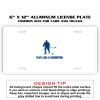 6 X 12 Full Size Aluminum License Plate for Cars and Trucks  Thumbnail