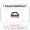 6 X 12 Full Size Aluminum License Plate for Cars and Trucks  Thumbnail