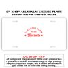 6 X 12 Full Size Aluminum License Plate for Cars and Trucks  Thumbnail