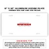 6 X 12 Full Size Aluminum License Plate for Cars and Trucks  Thumbnail