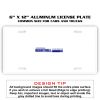 6 X 12 Full Size Aluminum License Plate for Cars and Trucks  Thumbnail