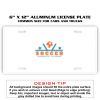 6 X 12 Full Size Aluminum License Plate for Cars and Trucks  Thumbnail