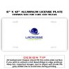 6 X 12 Full Size Aluminum License Plate for Cars and Trucks  Thumbnail