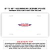 6 X 12 Full Size Aluminum License Plate for Cars and Trucks  Thumbnail