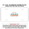 6 X 12 Full Size Aluminum License Plate for Cars and Trucks  Thumbnail