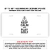 6 X 12 Full Size Aluminum License Plate for Cars and Trucks  Thumbnail