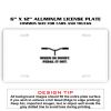 6 X 12 Full Size Aluminum License Plate for Cars and Trucks  Thumbnail