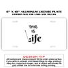 6 X 12 Full Size Aluminum License Plate for Cars and Trucks  Thumbnail