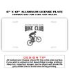 6 X 12 Full Size Aluminum License Plate for Cars and Trucks  Thumbnail