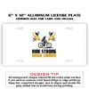 6 X 12 Full Size Aluminum License Plate for Cars and Trucks  Thumbnail