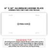 6 X 12 Full Size Aluminum License Plate for Cars and Trucks  Thumbnail