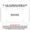 6 X 12 Full Size Aluminum License Plate for Cars and Trucks  Thumbnail