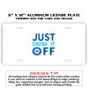 6 X 12 Full Size Aluminum License Plate for Cars and Trucks  Thumbnail