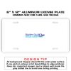 6 X 12 Full Size Aluminum License Plate for Cars and Trucks  Thumbnail
