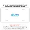 6 X 12 Full Size Aluminum License Plate for Cars and Trucks  Thumbnail