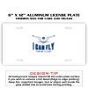 6 X 12 Full Size Aluminum License Plate for Cars and Trucks  Thumbnail