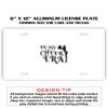 6 X 12 Full Size Aluminum License Plate for Cars and Trucks  Thumbnail