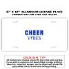 6 X 12 Full Size Aluminum License Plate for Cars and Trucks  Thumbnail