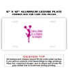 6 X 12 Full Size Aluminum License Plate for Cars and Trucks  Thumbnail