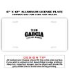 6 X 12 Full Size Aluminum License Plate for Cars and Trucks  Thumbnail