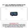 6 X 12 Full Size Aluminum License Plate for Cars and Trucks  Thumbnail