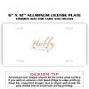 6 X 12 Full Size Aluminum License Plate for Cars and Trucks  Thumbnail