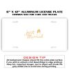6 X 12 Full Size Aluminum License Plate for Cars and Trucks  Thumbnail