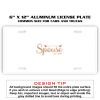 6 X 12 Full Size Aluminum License Plate for Cars and Trucks  Thumbnail
