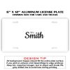 6 X 12 Full Size Aluminum License Plate for Cars and Trucks  Thumbnail