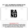 6 X 12 Full Size Aluminum License Plate for Cars and Trucks  Thumbnail
