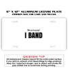 6 X 12 Full Size Aluminum License Plate for Cars and Trucks  Thumbnail