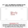 6 X 12 Full Size Aluminum License Plate for Cars and Trucks  Thumbnail