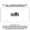 6 X 12 Full Size Aluminum License Plate for Cars and Trucks  Thumbnail