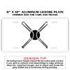 6 X 12 Full Size Aluminum License Plate for Cars and Trucks  Thumbnail