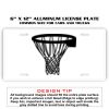 6 X 12 Full Size Aluminum License Plate for Cars and Trucks  Thumbnail
