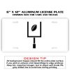 6 X 12 Full Size Aluminum License Plate for Cars and Trucks  Thumbnail